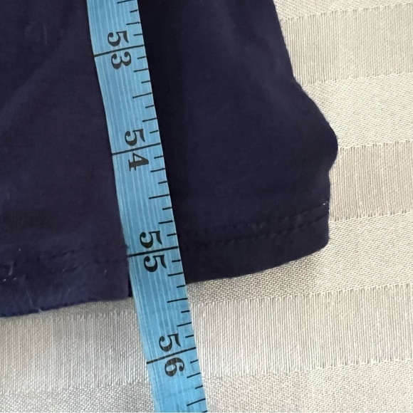 Lovappella 3/4 sleeve knit jersey maxi dress ladies size large navy blue - Picture 7 of 8